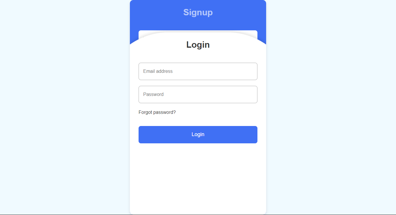 Login Screen